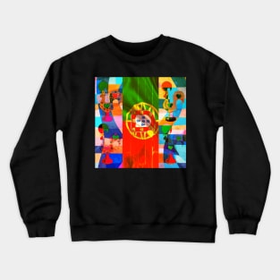 Galo de Barcelos, folk art Crewneck Sweatshirt